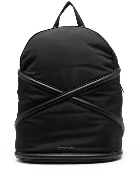 Alexander McQueen The Harness logo backpack Black 7262881AALC1000