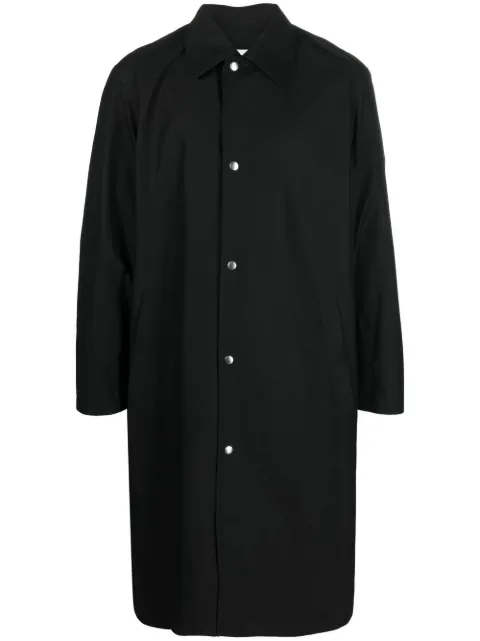 Jil Sander logo-print coat Black J23AA0007J45070