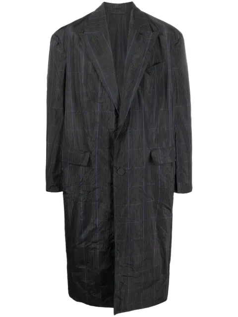Balenciaga Prince of Wales check trench coat Grey 720027TNO74