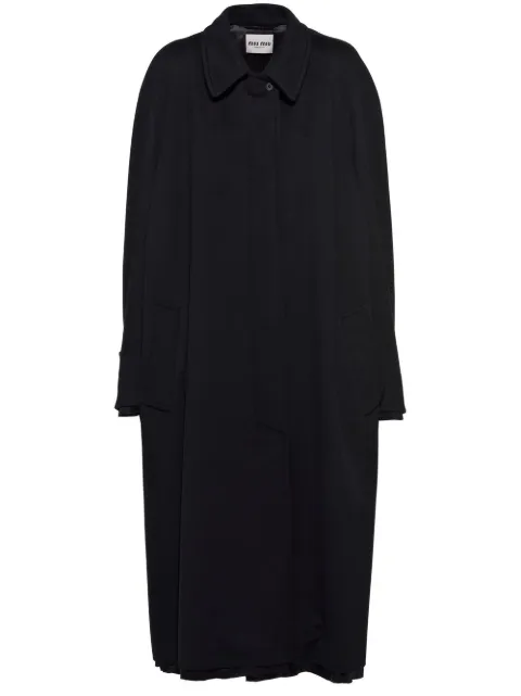 Miu Miu single-breasted mid-length coat Black MS1893S231W38
