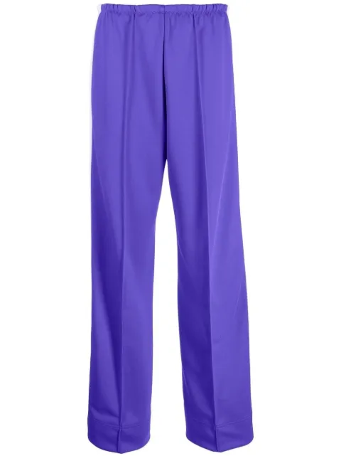 Palm Angels logo-print track pants Purple PWCJ010C99FAB0013501