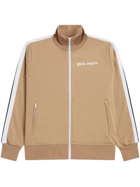 Palm Angels logo-print track jacket Neutrals PMBD001C99FAB0046101