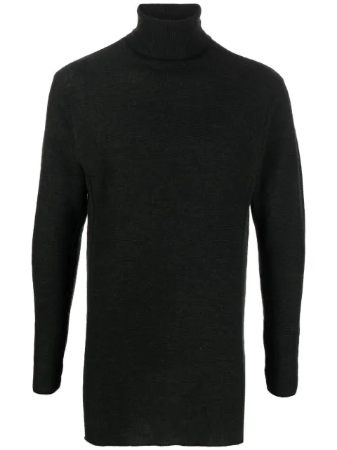 Masnada fine knit roll-neck jumper Green M29N01