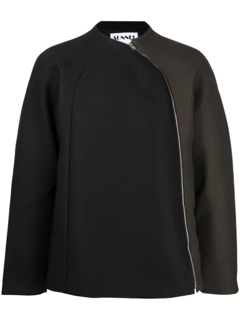 Sunnei zip-detail sweatshirt Green MRTWMTOP013PW004