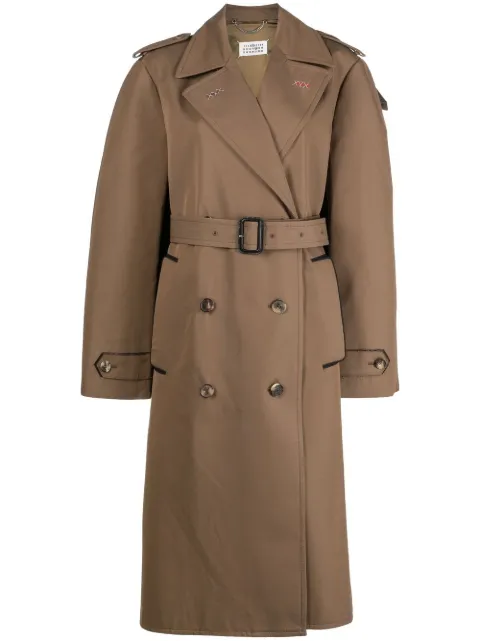 Maison Margiela cotton trench coat Brown SI0AH0001S53207