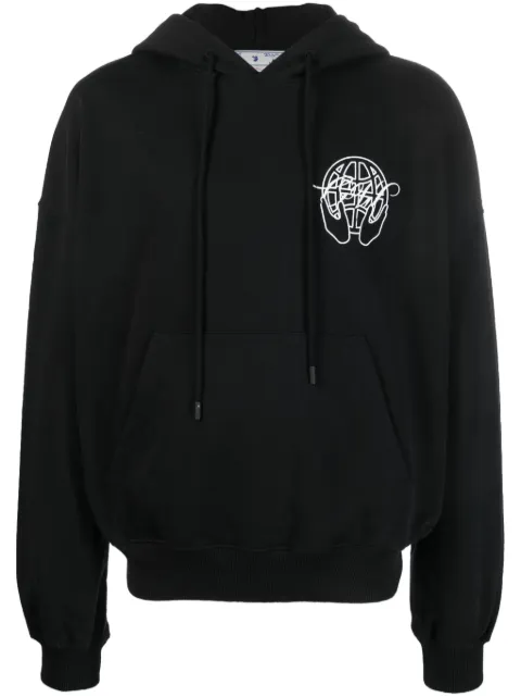 Off-White Arrows long-sleeve hoodie Black OMBB110S23FLE0031001
