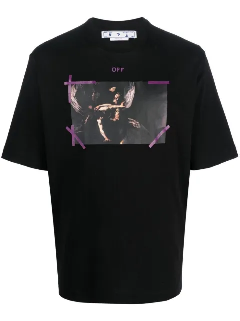 Off-White Graphic print cottno T-Shirt OMAA119S23JER0011036