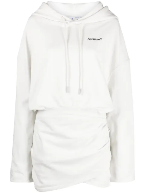 Off-White For All hoodie minidress White OWDB423S23JER0010410