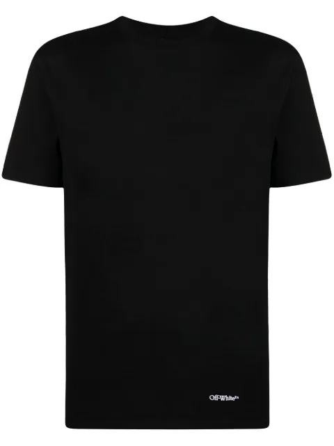 Off-White Scribble Diagonals-print T-shirt Black OMAA038S23JER0071001
