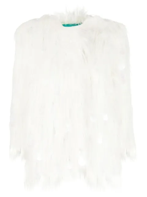 ALABAMA MUSE faux-fur jacket White M605KP