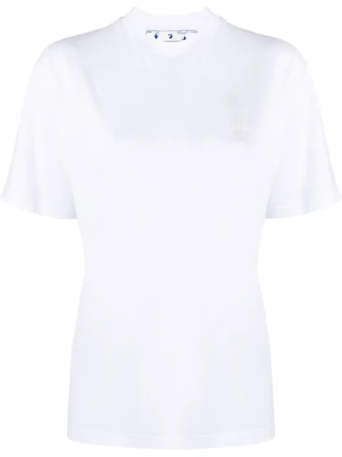 Off-White Diag-print T-shirt White OWAA049C99JER0010101