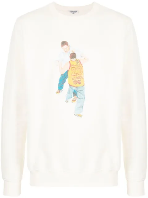 Leathersmith of London graphic-print detail sweatshirt White 2Boxerssweatshirt
