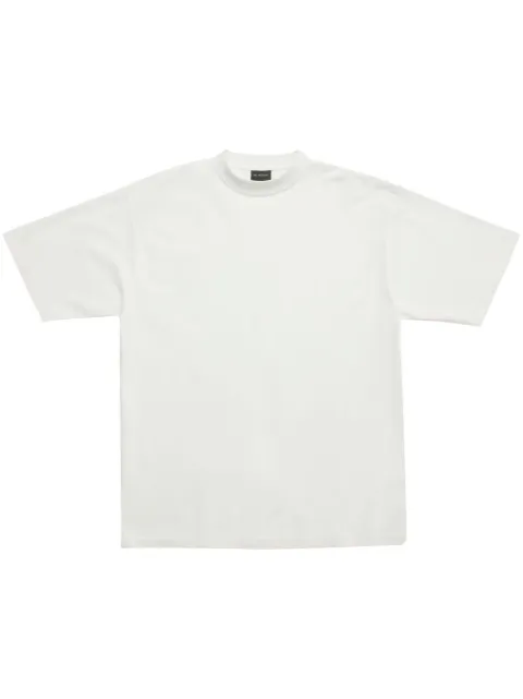 Balenciaga embroidered-logo cotton T-shirt White 641655TOVJ6
