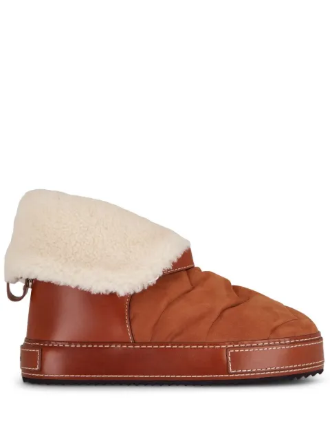 Chloé Maxie shearling boots Brown CHC22W713N3210