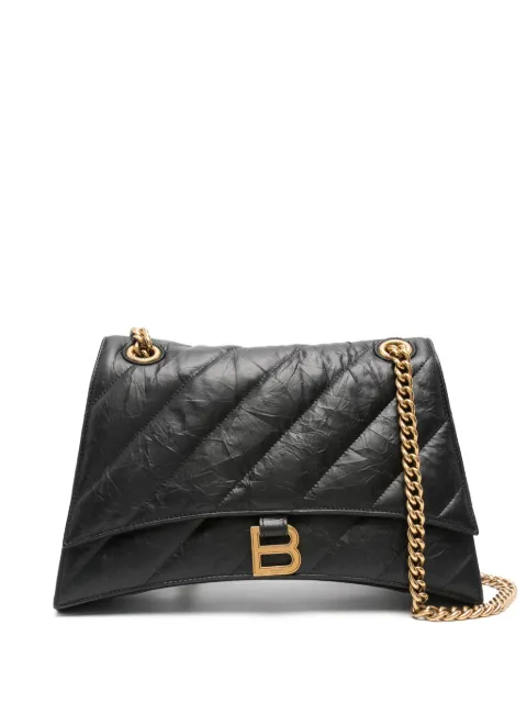 Balenciaga Crush quilted shoulder bag Black 716393210J1