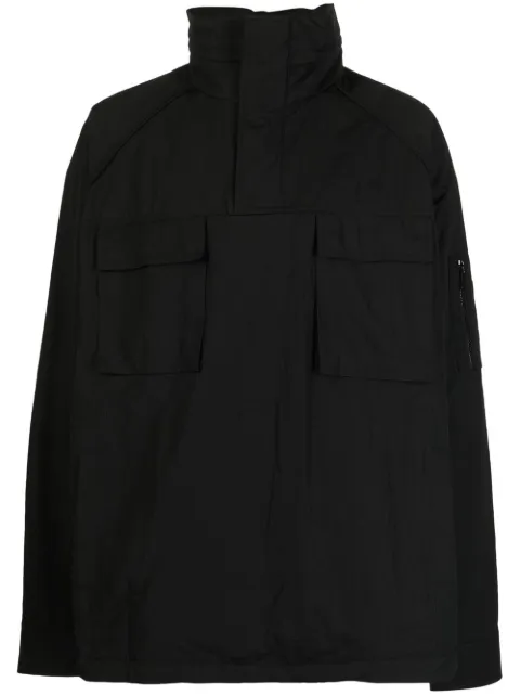 Juun.J flap-pockets hooded jacket Black JC2864P405