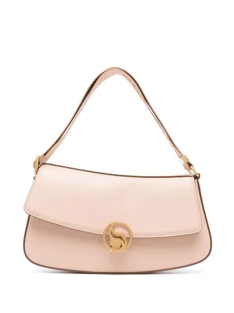 Stella McCartney engraved-logo shoulder-bag Pink 7B0025WP0109