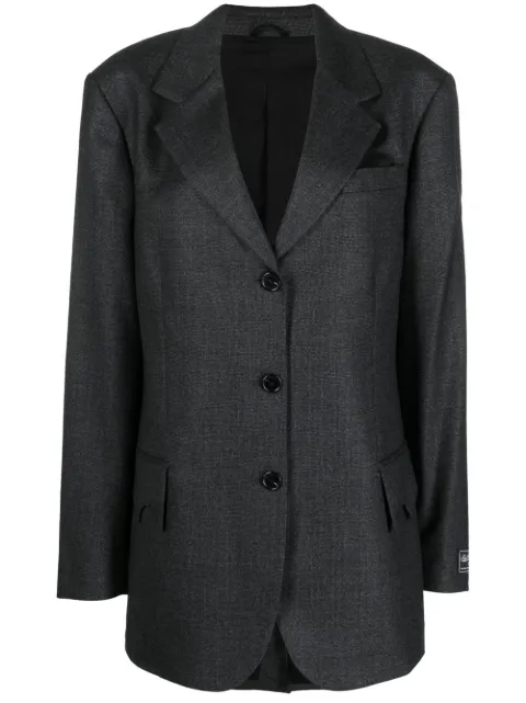 Raf Simons single-breasted wool blazer Grey 222W545B