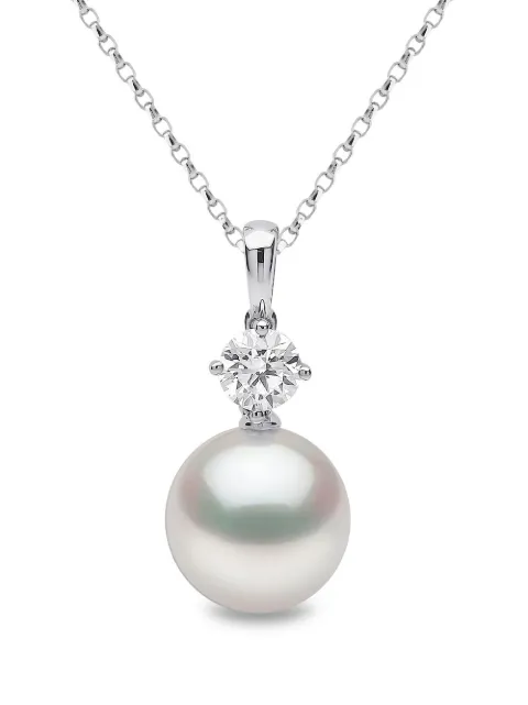 Yoko London 18kt white gold Classic South Sea pearl and diamond necklace Silver YPM11507W