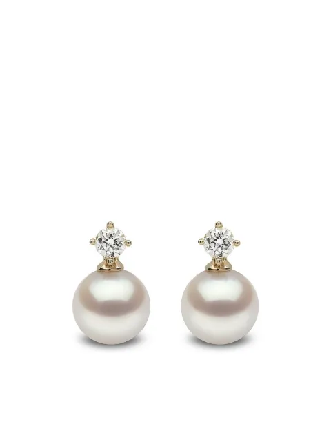 Yoko London 18kt yellow gold Classic pearl earrings Gold YEM11306X