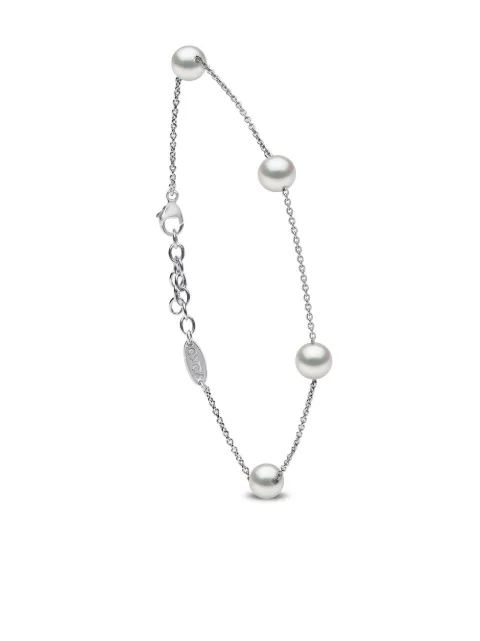 Yoko London 18kt white gold Classic freshwater pearl bracelet Silver QYB23347F