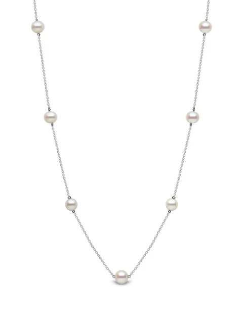 Yoko London 18kt white gold Classic pearl necklace Silver QYN23337F
