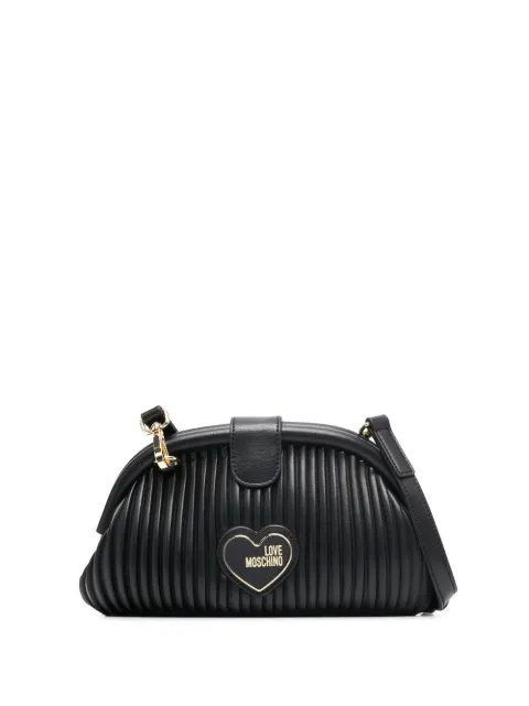 Love Moschino pleated cross body bag Black JC4045PP1GLA1