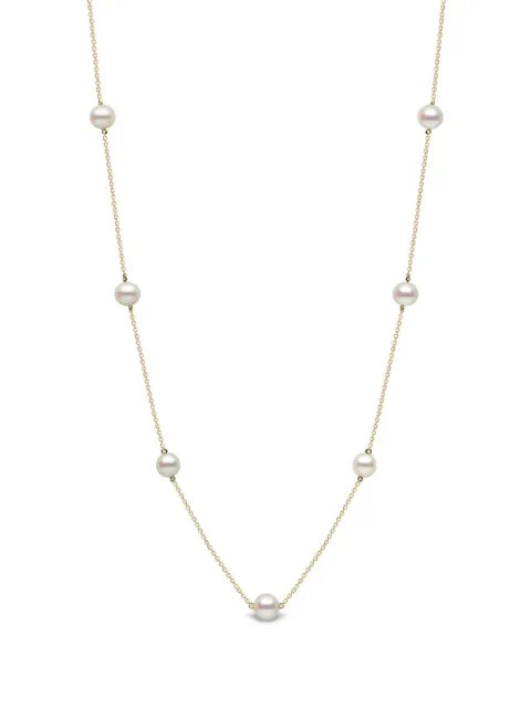 Yoko London 18kt yellow gold Classic pearl necklace Gold QYN23336F