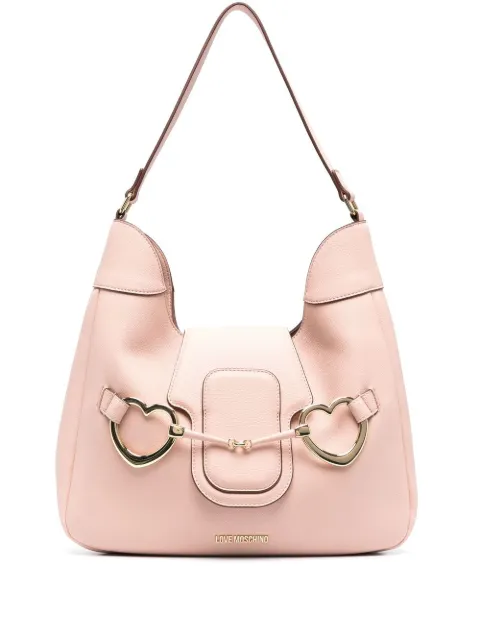 Love Moschino heart-shaped clasp shoulder bag Pink JC4130PP1GLI1