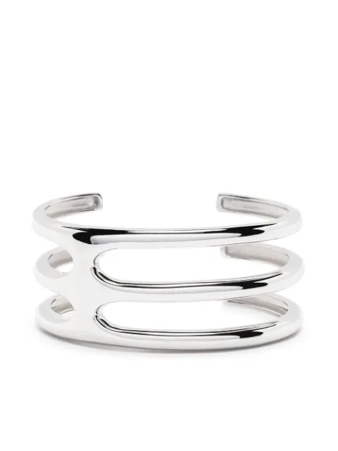 Tom Wood Cage Double cuff bracelet Silver B10024NA01S925