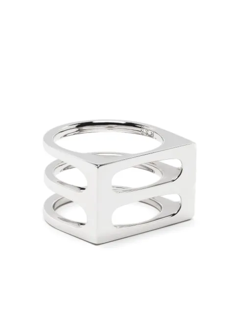Tom Wood Double Cage ring Silver 100096