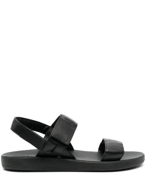 Ancient Greek Sandals Orfeas leather greek sandals Black ORFEASNAPPABLACK