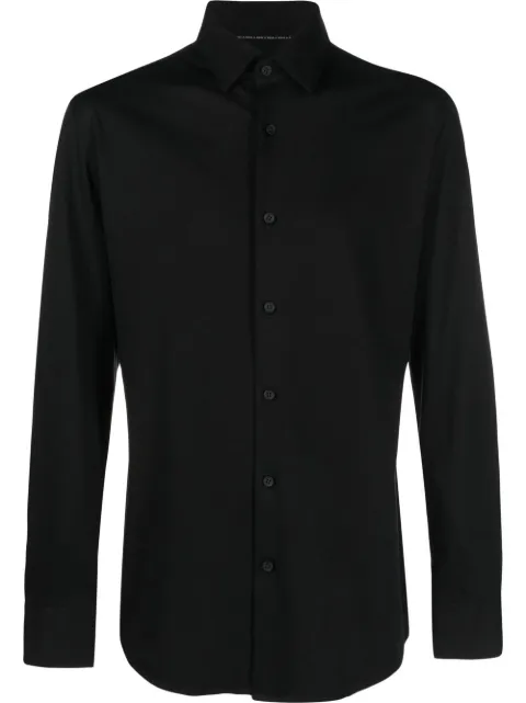BOSS slim-fit shirt in a performance-stretch cotton blend Black 50474283