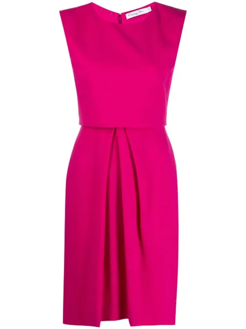 Christian Dior Pre-Owned 2010s layered sleeveless dress Pink HOLADIO346