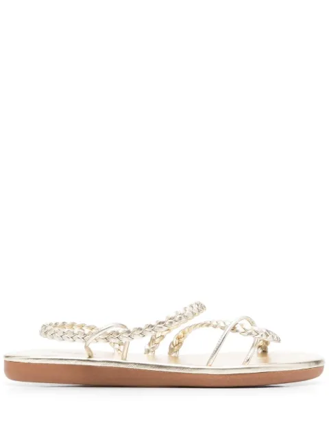 Ancient Greek Sandals Maya open-toe strap sandals Gold MAYAECONAPPAPLATINUM