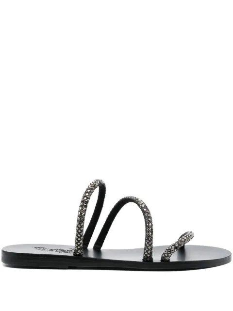 Ancient Greek Sandals Polytimi crystal-embellished sandals Black POLYTIMICRYSTALSBLACK