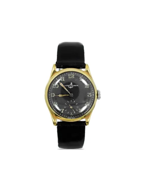 Ulysse Nardin 1960s pre-owned automatic round arabic 30mm Black VINTAGE