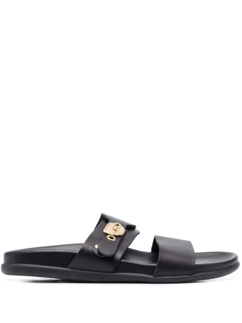 Ancient Greek Sandals Latria double-strap sandals Black LATRIAVACHETTABLACK