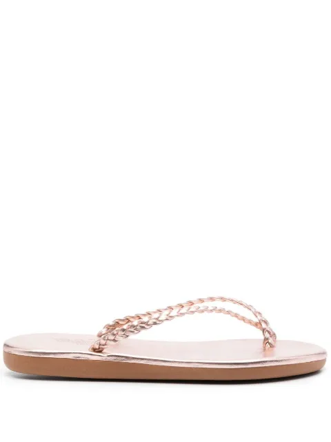 Ancient Greek Sandals Ioulia braided-strap sandals Pink IOULIAECONAPPAROSEGOLD