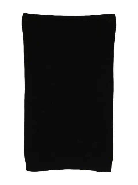 LouLou de Saison ribbed-knit cashmere scarf Black SABOLBL