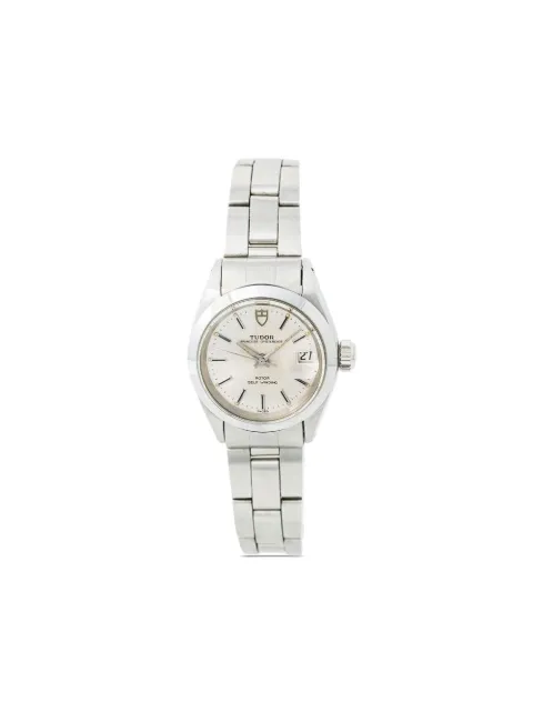 TUDOR pre-owned Oysterdate 25mm Silver 92400