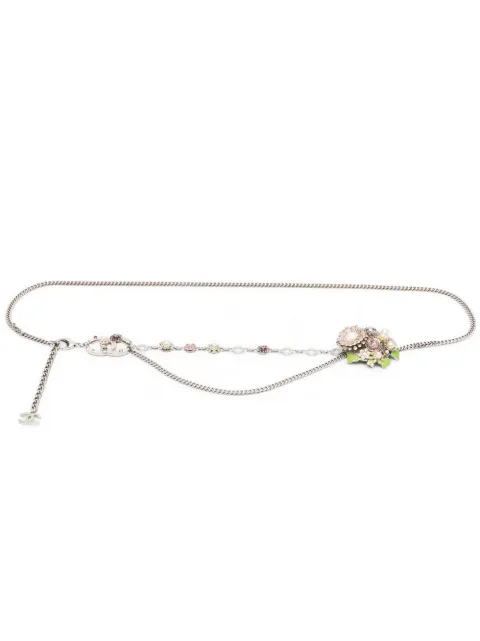 CHANEL Pre-Owned 2005 logo-embellished chain belt Silver 115009568
