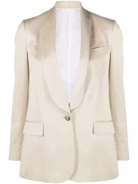 Fortela Blaire single-breasted blazer Neutrals WBLAIREFB076CAM