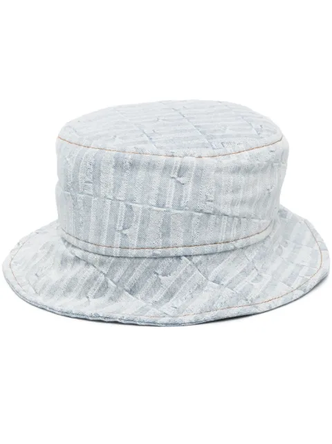 AMIRI Repeat denim jacquard bucket hat Blue SS23MAH010