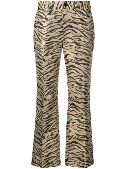Zadig&Voltaire animal-print flared trousers Neutrals WWPA00720