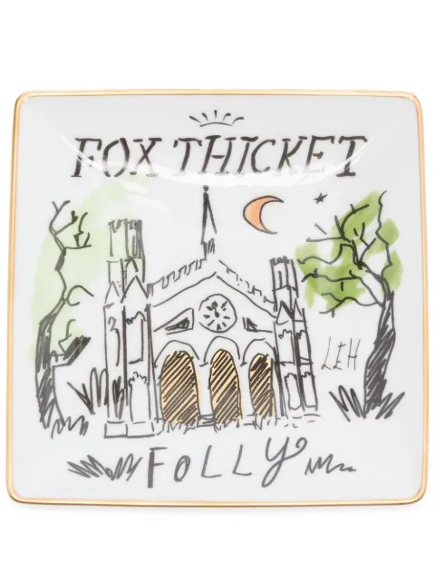 GINORI 1735 Fox Thicket Folly tray White 172RG01FCP220