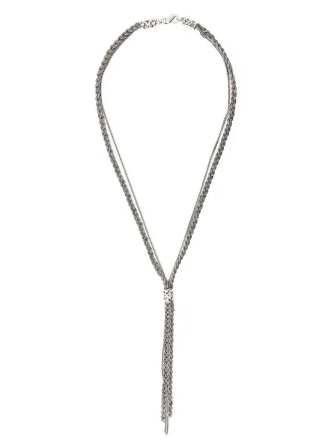 Emanuele Bicocchi tie chain necklace Silver FKN01