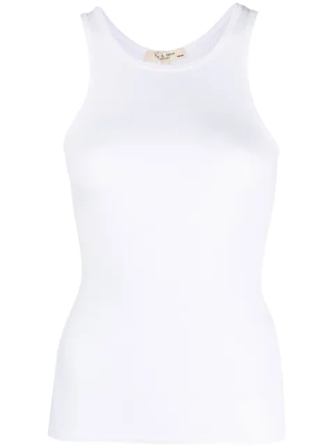 rag & bone ribbed tank top White WCC22FT020ER20
