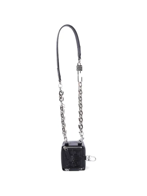 Givenchy mini Pandora box leather crossbody bag Black BB60FJB12L