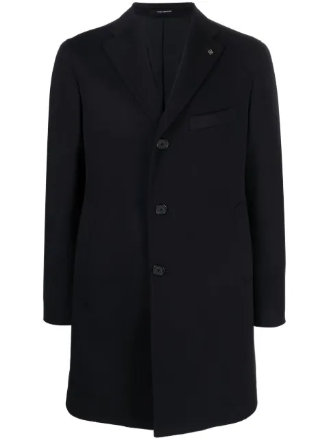 Tagliatore single-breasted cashmere coat Blue CFBM13X350001UPER013